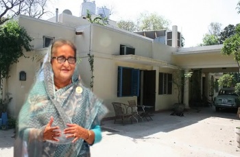 শেখ হাসিনা দিল্লির লুটিয়েনস বাংলোয়