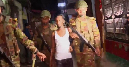 মোহাম্মদপুরে জেনেভা ক্যাম্পে সেনাবাহিনীর অভিযান