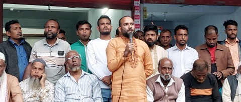 মোরেলগঞ্জে ইসকন নিষিদ্ধের দাবিতে বিএনপির বিক্ষোভ