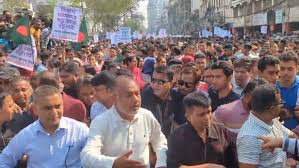 ভারতীয় হাইকমিশন অভিমুখে বিএনপির পদযাত্রা শুরু