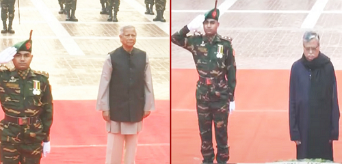 বুদ্ধিজীবী স্মৃতিসৌধে রাষ্ট্রপতি ও প্রধান উপদেষ্টার শ্রদ্ধা