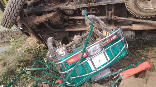 পেকুয়ায় ডাম্পট্রাক-অটোরিকশা সংঘর্ষ: শিশুসহ নিহত ৫