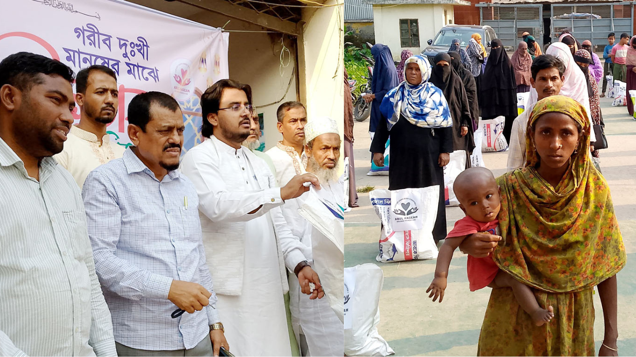 চৌদ্দগ্রামে আবুল কাশেম জনকল্যাণ ফাউন্ডেশনের ইফতার সামগ্রী বিতরণ
