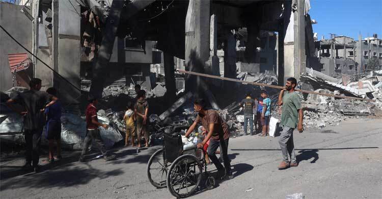 প্রায় দু’সপ্তাহ ধরে গাজায় খাবার-জ্বালানি-ওষুধ সরবরাহে বাধা