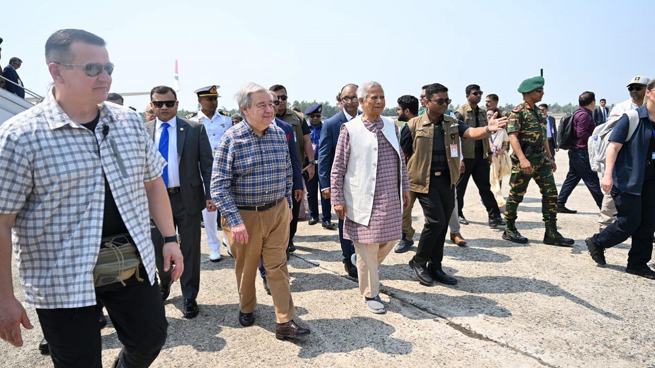 কক্সবাজার পৌঁছেছেন প্রধান উপদেষ্টা ও জাতিসংঘ মহাসচিব