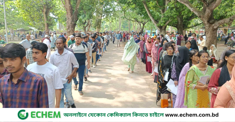 রাবির 'বি' ইউনিটের ভর্তি পরীক্ষা শুরু, প্রতি আসনে লড়ছেন ৭৬ জন