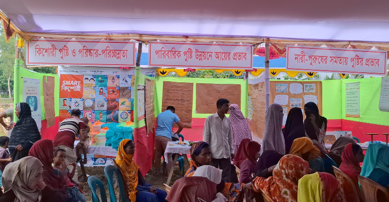 জামালপুরে দিনব্যাপী পুষ্টি মেলা; সুস্থ জীবন ও সুষম খাদ্য নিয়ে আলোচনা