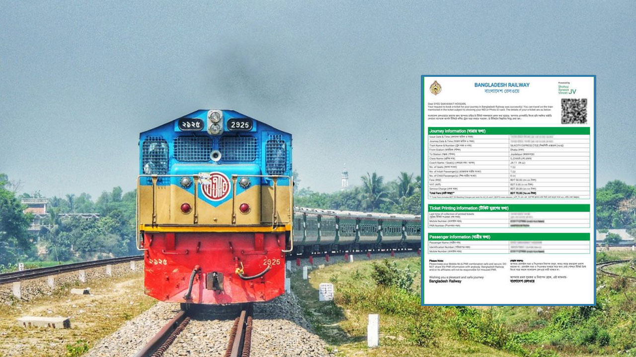 ট্রেনে ফিরতি ঈদযাত্রা : আজ বিক্রি হবে ১০ জুনের টিকিট