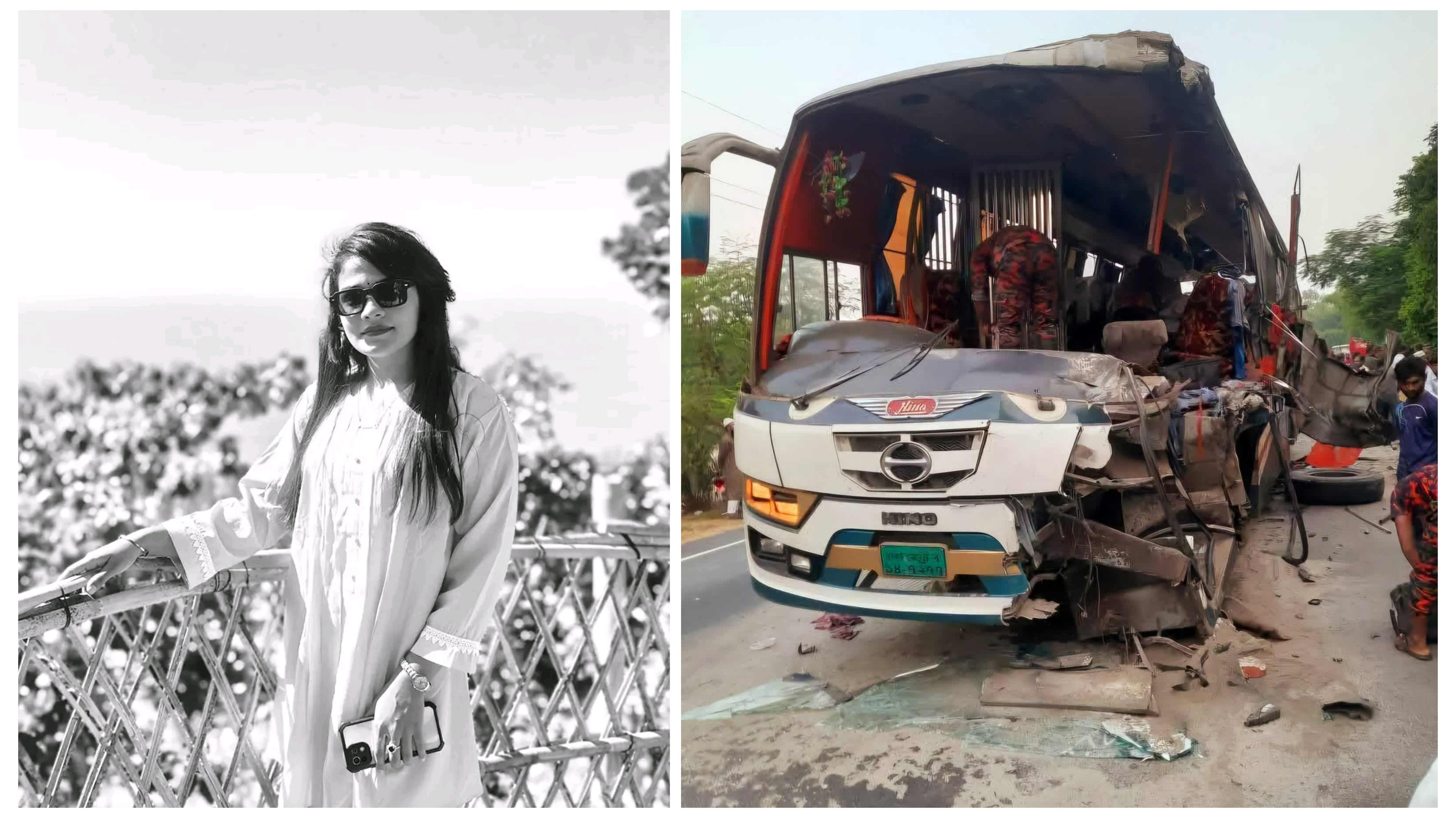 সড়কে নিভে গেল ডিআইইউ শিক্ষার্থী তামান্নার জীবন