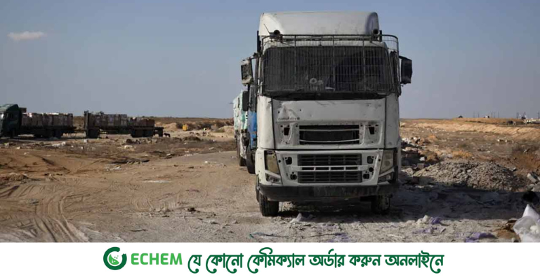 গাজায়  ত্রাণবাহী ট্রাক উল্টে অন্তত ২৫ জন নিহত