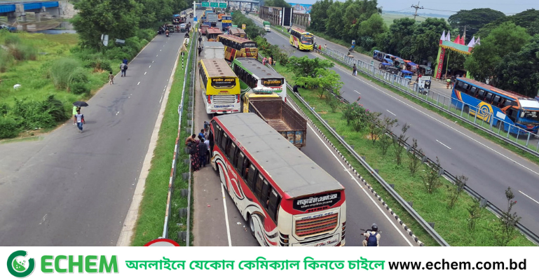 ২৩ কিলোমিটার যানজট, ভাঙ্গাবাসীর বিক্ষোভে স্থবির দুই মহাসড়ক