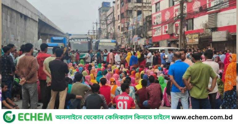 বেতনের দাবিতে শ্রমিকদের বিক্ষোভ, গাজীপুরে দুই মহাসড়কে যান চলাচল বন্ধ