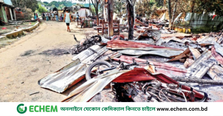 রামেসু বাজারে পুড়লো ঘর-দোকান, নিহত ৩