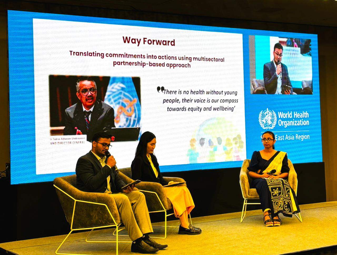 ডব্লিএইচও'র দক্ষিণ-পূর্ব এশিয়া আঞ্চলিক যুব পরিষদে বাংলাদেশি তরুণ শরীফের যোগদান