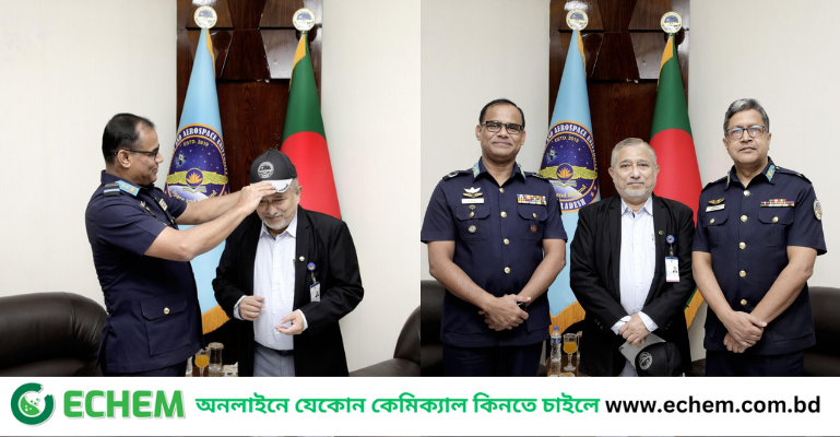 বিমান বাহিনীর এয়ার ভাইস মার্শালের সাথে বৈঠকে সম্মানিত হলেন প্রফেসর সৈয়দ আহসানুল আলম