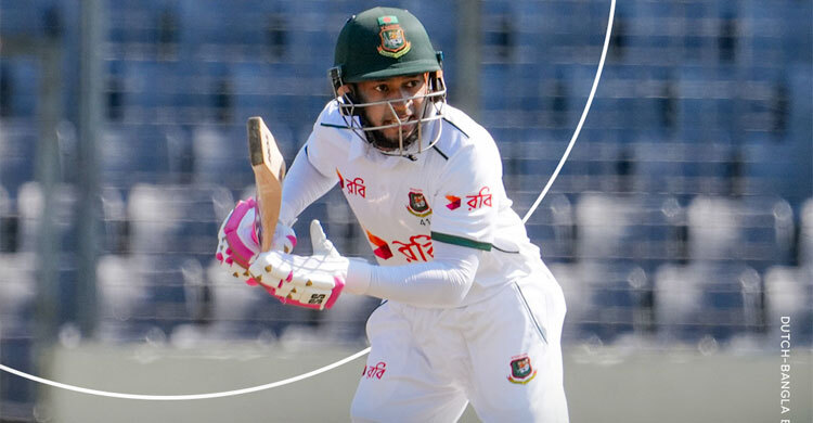 শততম টেস্টের প্রথমদিনে ৯৯ রানে অপরাজিত মুশফিক