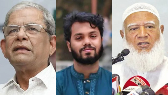 হাদিকে গুলি: বিএনপি মহাসচিব ও জামায়াত আমিরের গভীর উদ্বেগ