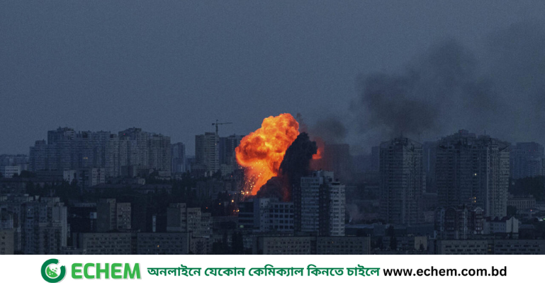 ইউক্রেনের রাজধানীতে শক্তিশালী বিস্ফোরণ