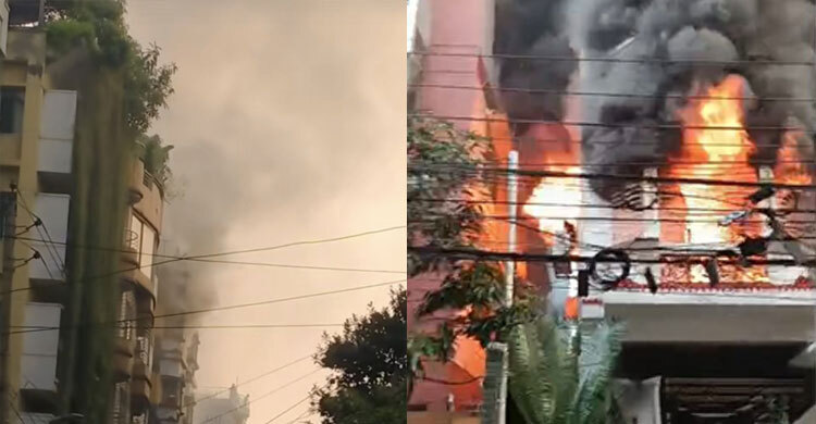 রাজধানীর উত্তরায় ভবনে ভয়াবহ আগুন, নিহত ৩