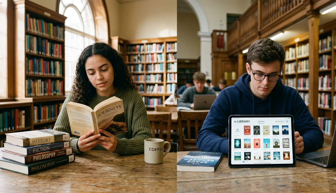 ‎ভার্চুয়াল লাইব্রেরি বনাম প্রিন্টেড বই