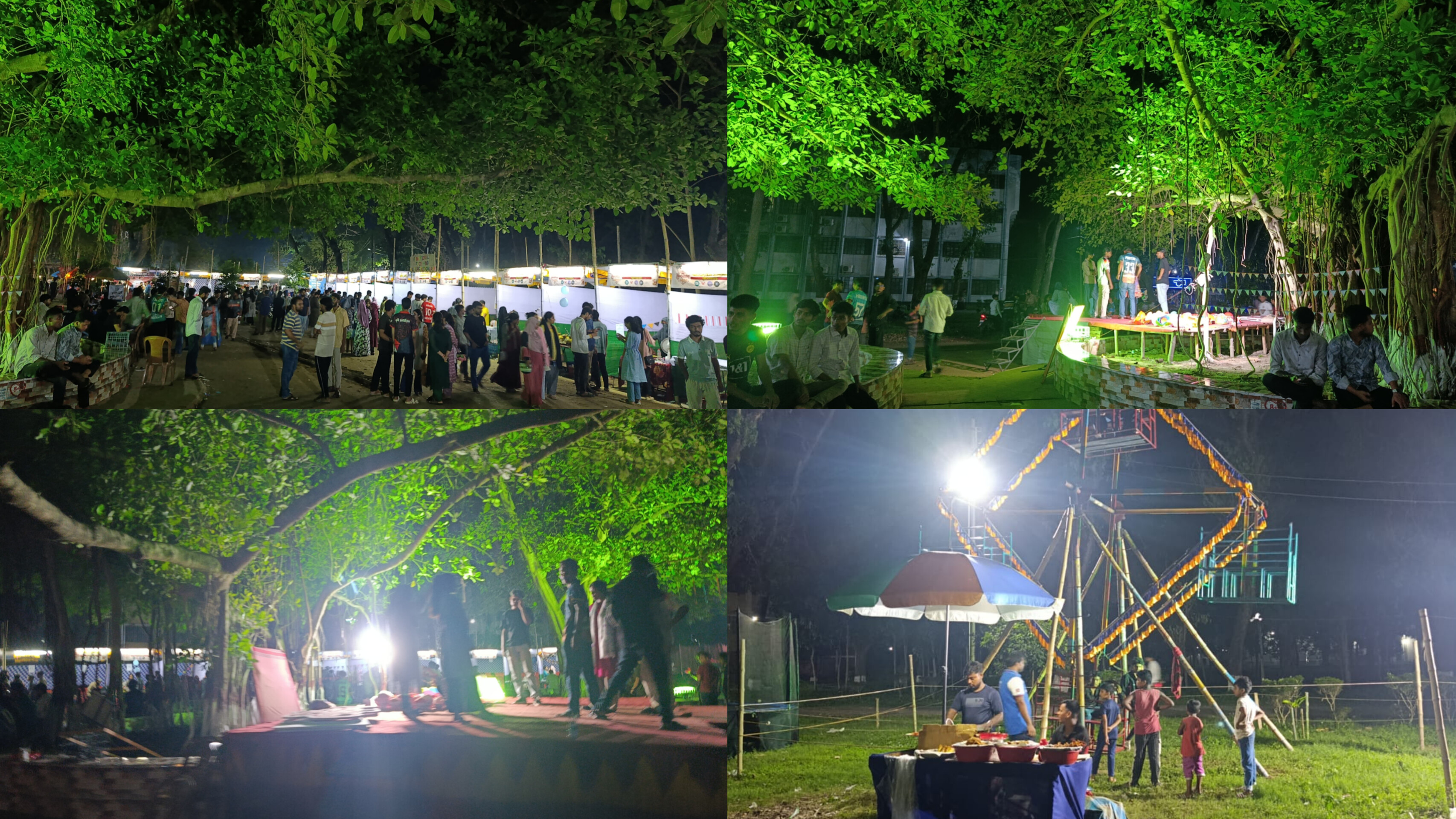 সরকারি নিষেধাজ্ঞাকে বুড়ো আঙুল দেখিয়ে পূর্ণ আলোকসজ্জায় ইবিতে চলছে মেলা